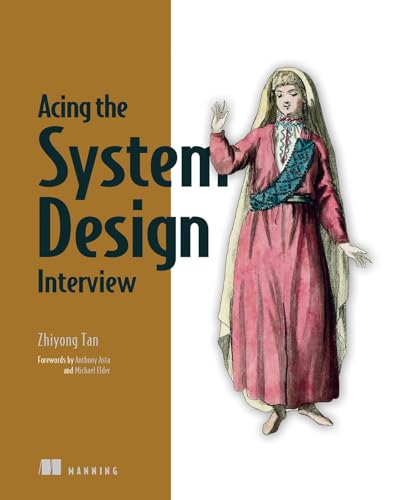 Book cover: "Acing the System Design Interview" with illustrated figure.