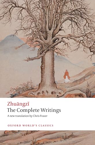 Book cover showing a person walking past a large tree with mountains in background.