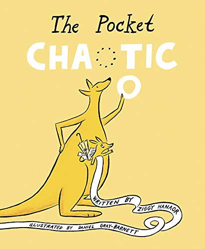Yellow book cover with cartoon kangaroos and bold, playful lettering.