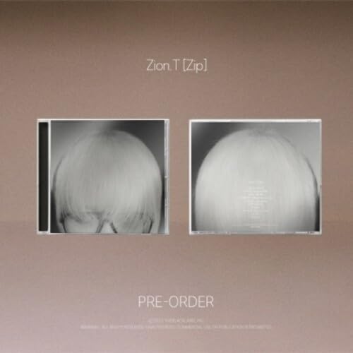 Zion.T "Zip" CD cover with a blurred portrait and text.