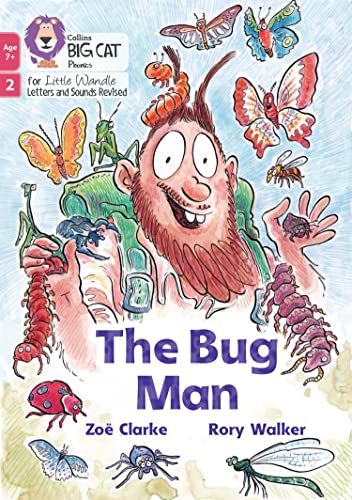 Book cover: “The Bug Man” depicts a man surrounded by colorful insects.