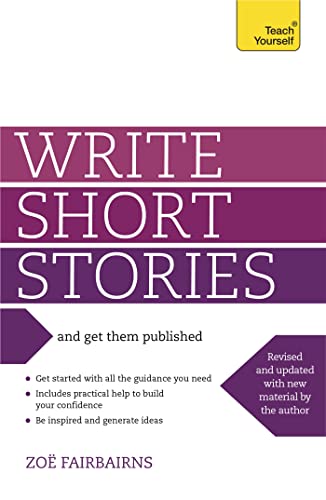 Book cover: "Write Short Stories" by Zoë Fairbairns, purple and white text.
