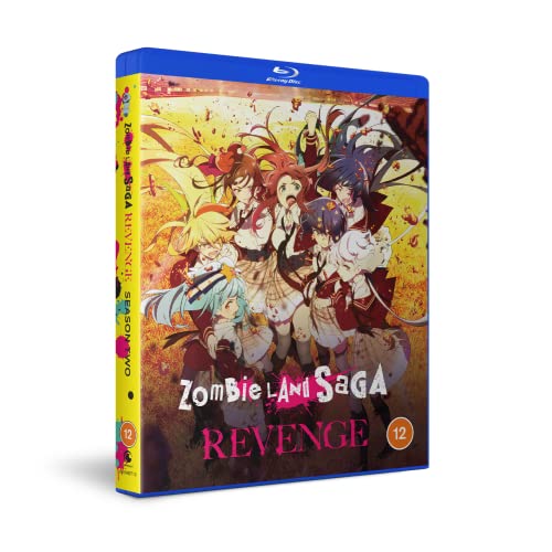 Blu-ray case for "Zombie Land Saga Revenge" featuring anime characters.