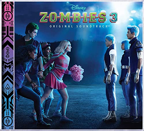 Zombies 3" soundtrack CD cover featuring a group of young actors.