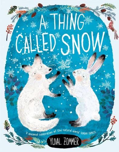 Book cover: foxes and hares in a snowy, illustrated winter scene.