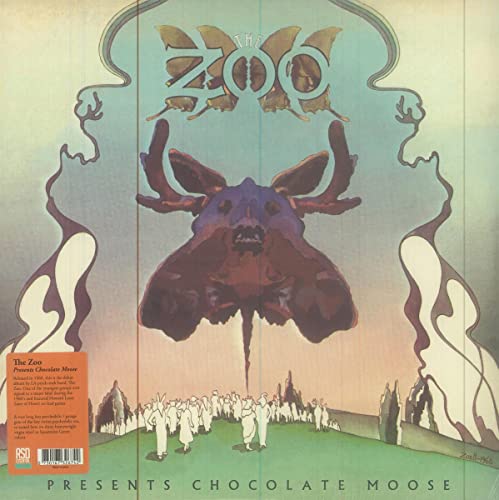 Album cover: stylized moose head with Art Nouveau floral design.