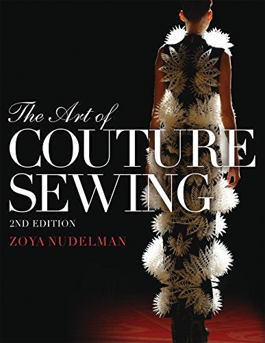 Book cover: "The Art of Couture Sewing" featuring a feathered dress.