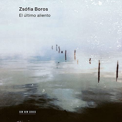 CD cover: Misty water with dark posts, text “Zsofia Boros”.