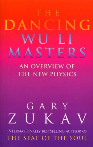 Book cover: "The Dancing Wu Li Masters" by Gary Zukav, colorful gradient.