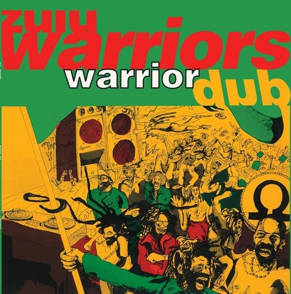 Vinyl record cover: “Zulu Warriors - Warrior Dub” with illustrated figures.