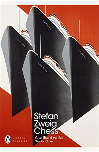 Book cover featuring stylized illustrations of ocean liners against a red and white background.