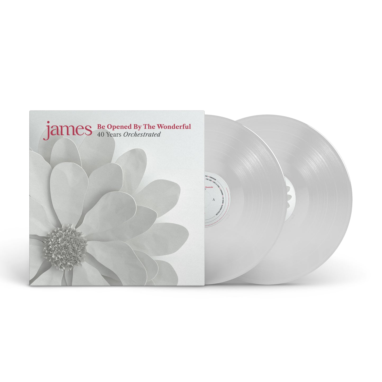 James album “Be Opened By The Wonderful” vinyl record with floral cover.