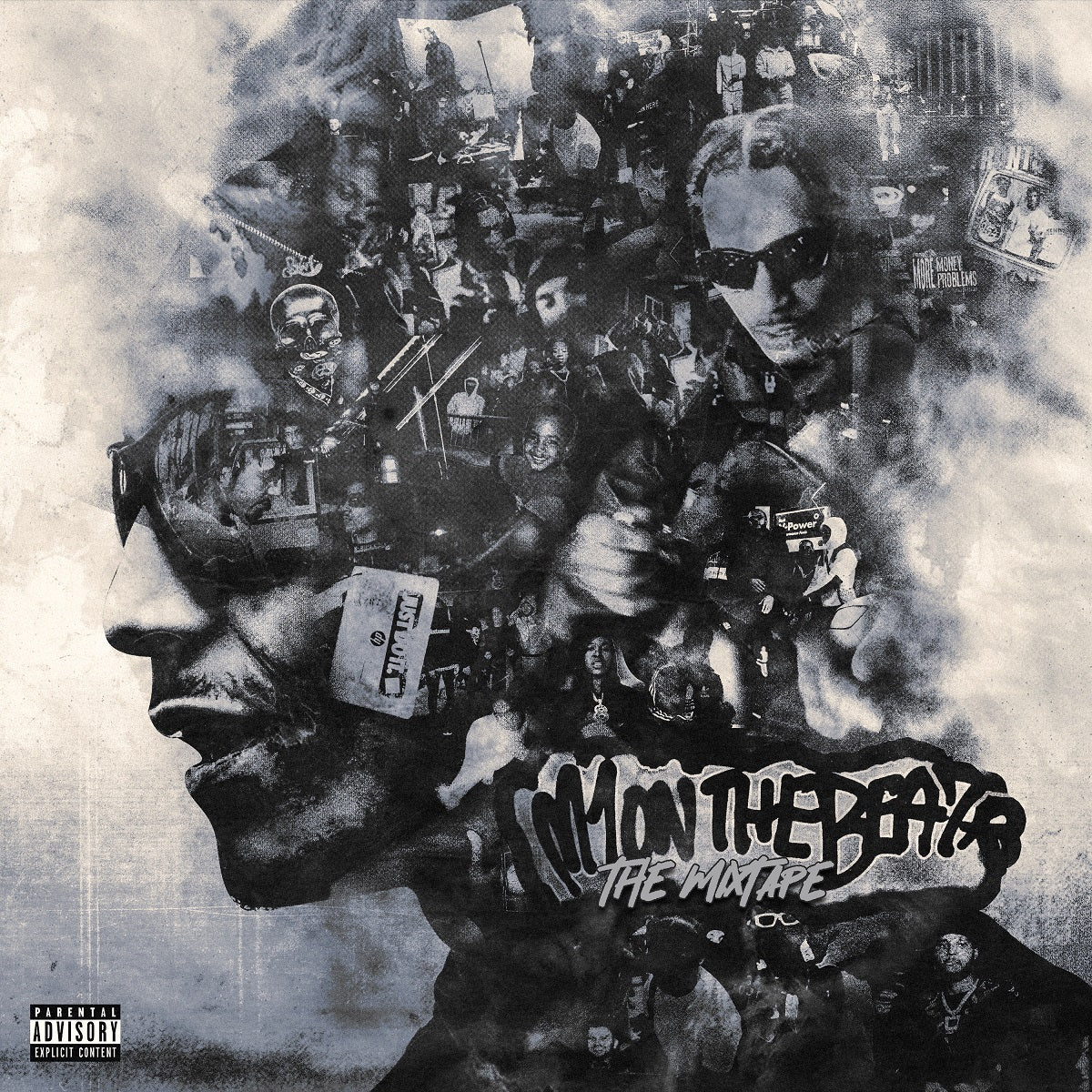 CD cover for "M1onTheBeat - The Mixtape" featuring a collage of faces.