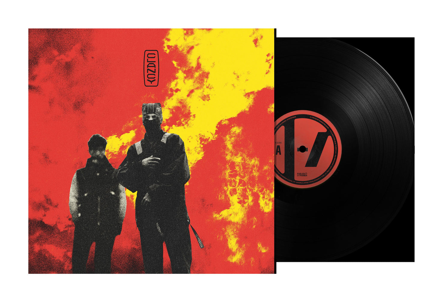 Twenty One Pilots Clancy vinyl record with red and yellow cover art.