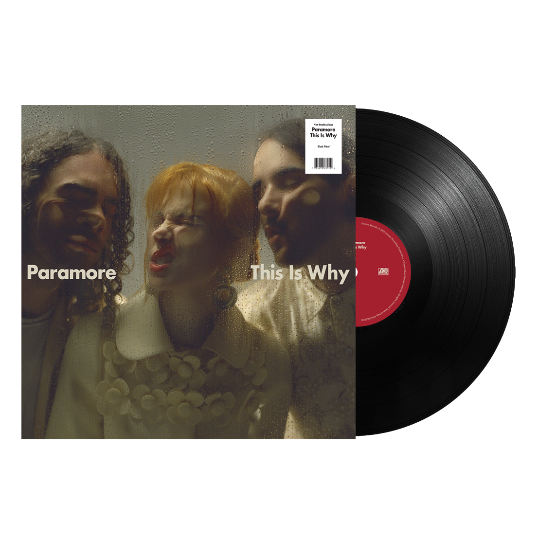 Paramore’s “This Is Why” vinyl record with band portrait cover.