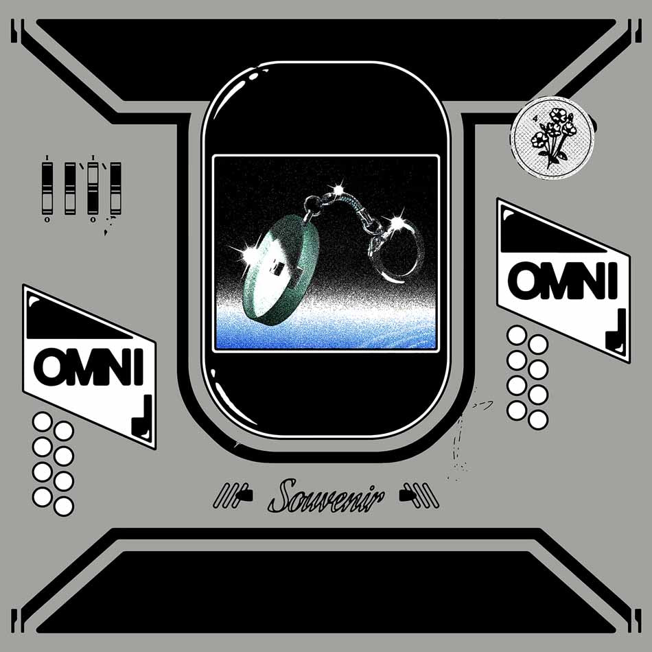 CD cover for Omni’s “Souvenir” featuring a key and abstract design.