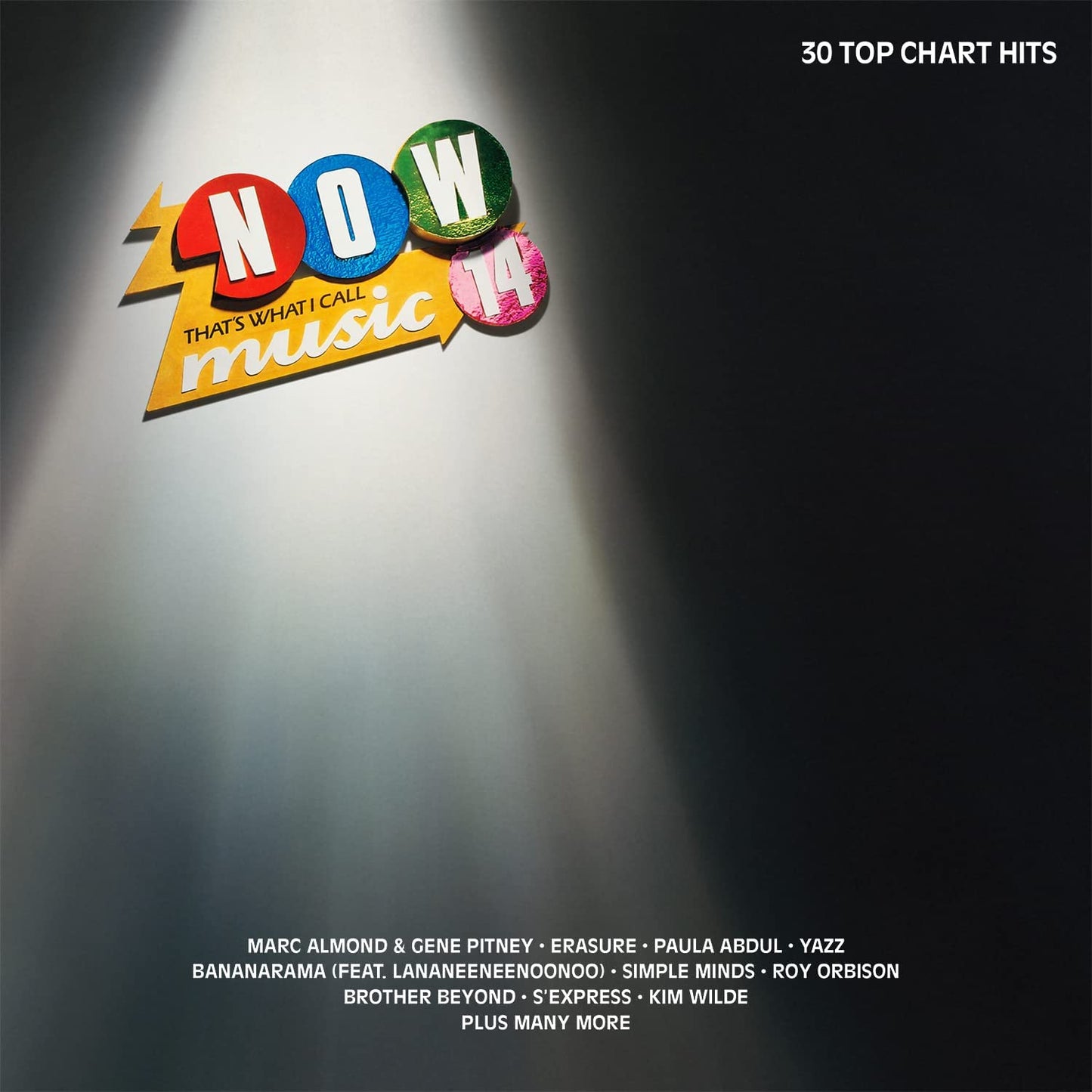 "CD cover with 'NOW That's What I Call Music 14' logo and artist list."