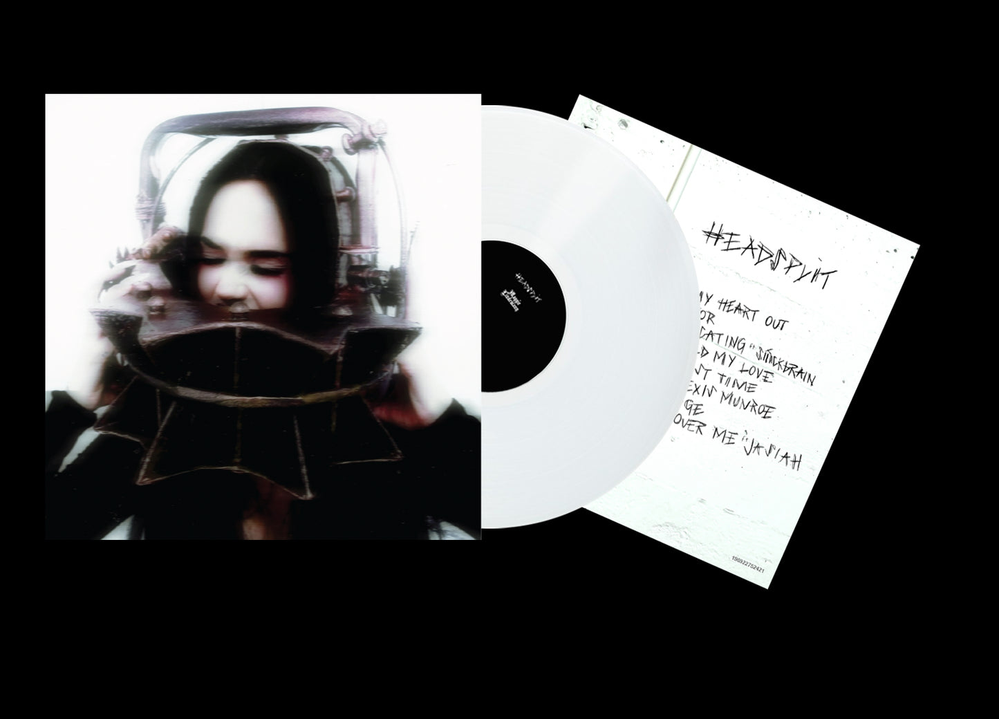 Vinyl record cover featuring Maggie Lindemann with the title HEADSPLIT EP in bold text.