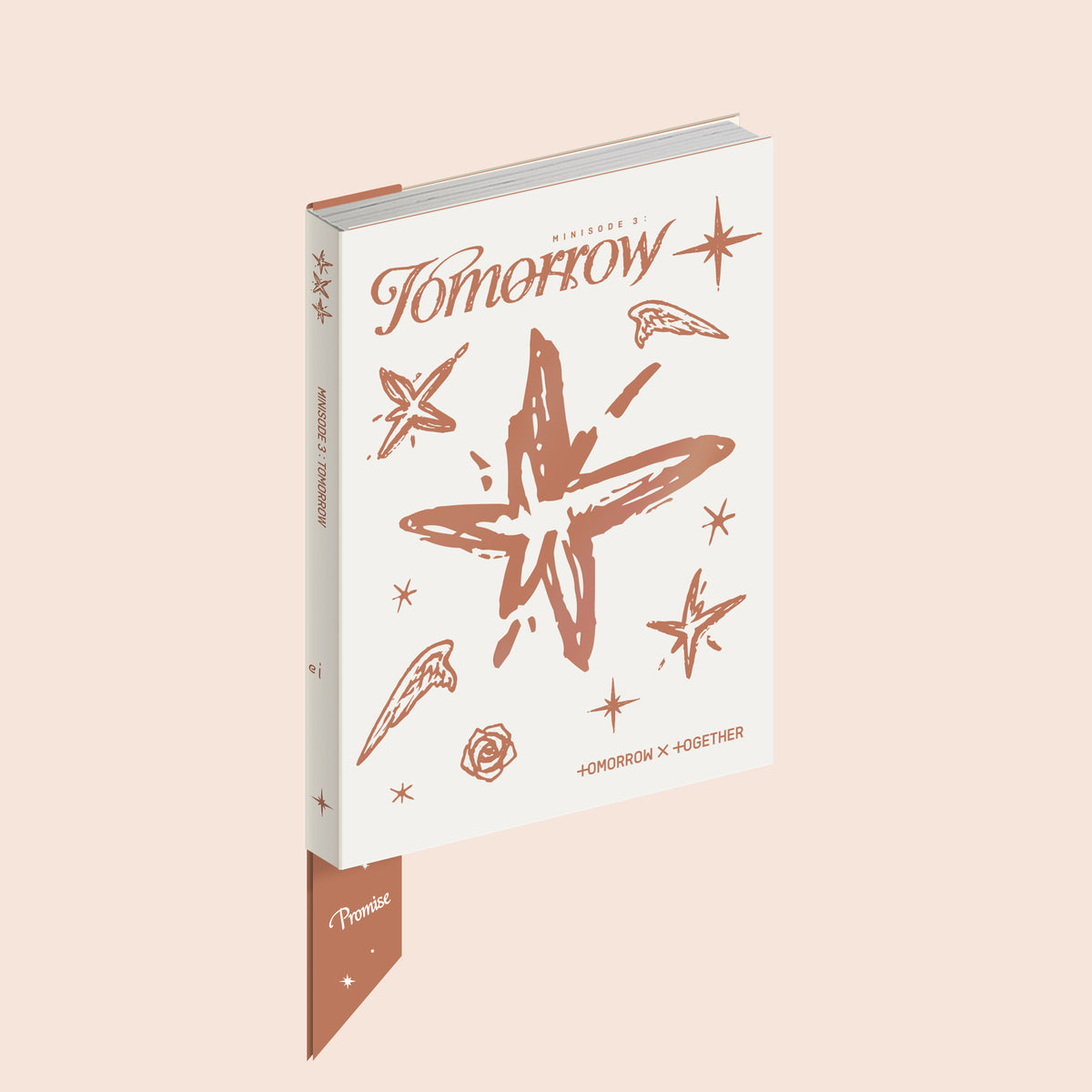 Tomorrow X Together album “Minisode 3: Tomorrow” CD with floral design.