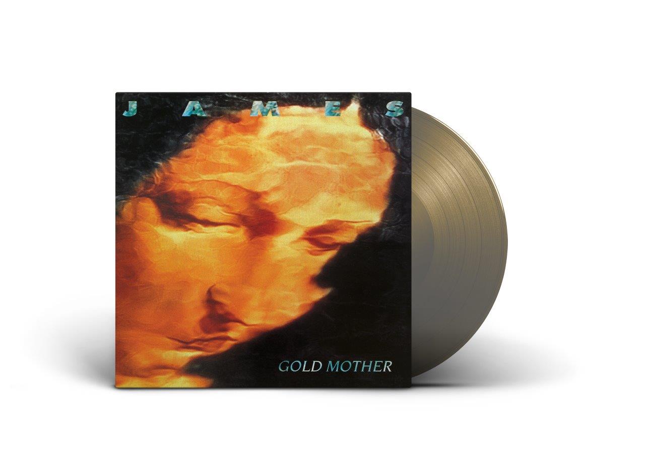 James “Gold Mother” vinyl record with a portrait cover and gold discs.