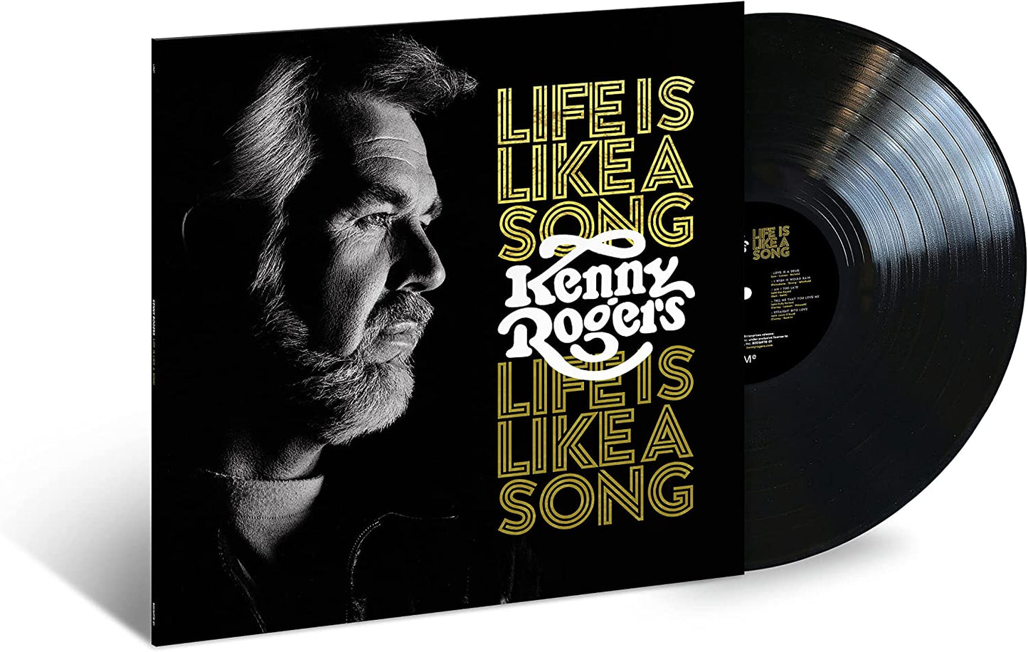 Kenny Rogers album "Life Is Like A Song" vinyl record cover.