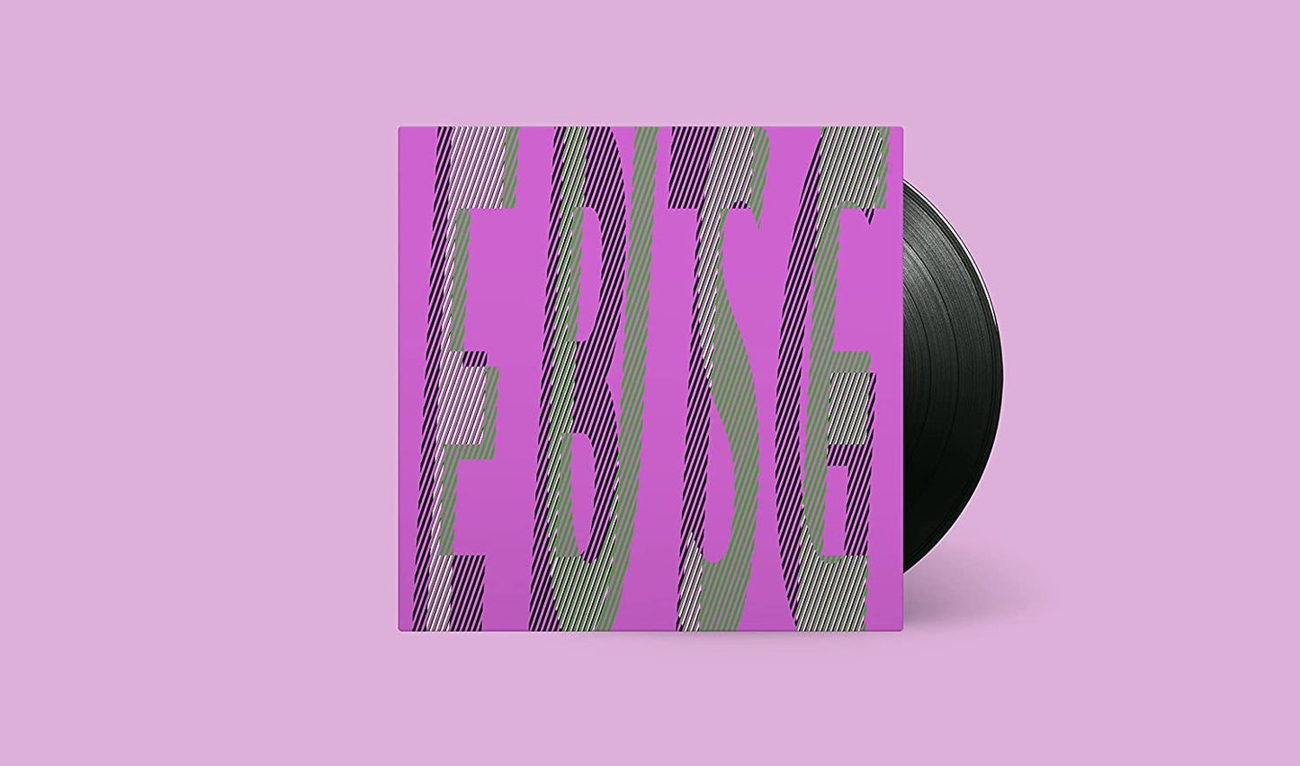 Vinyl record with purple sleeve featuring "FUSE" in striped text on a pink background.