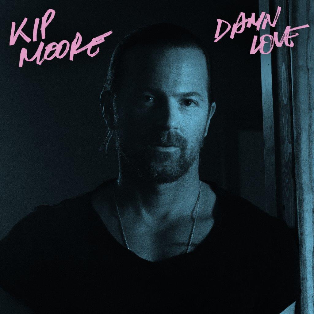 CD cover for Kip Moore’s “Damn Love” featuring a portrait of the artist.