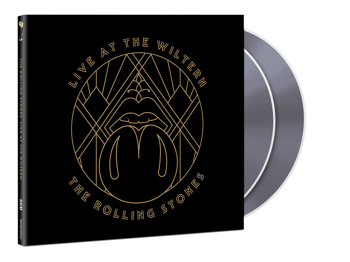 The Rolling Stones “Live At The Wiltern” CD with gold logo and disc.