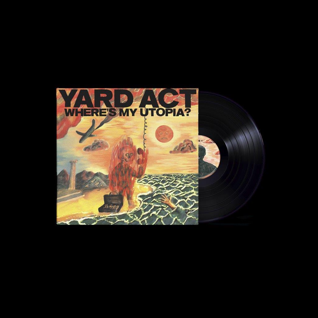 Yard Act album “Where’s My Utopia?” vinyl record with surreal artwork.