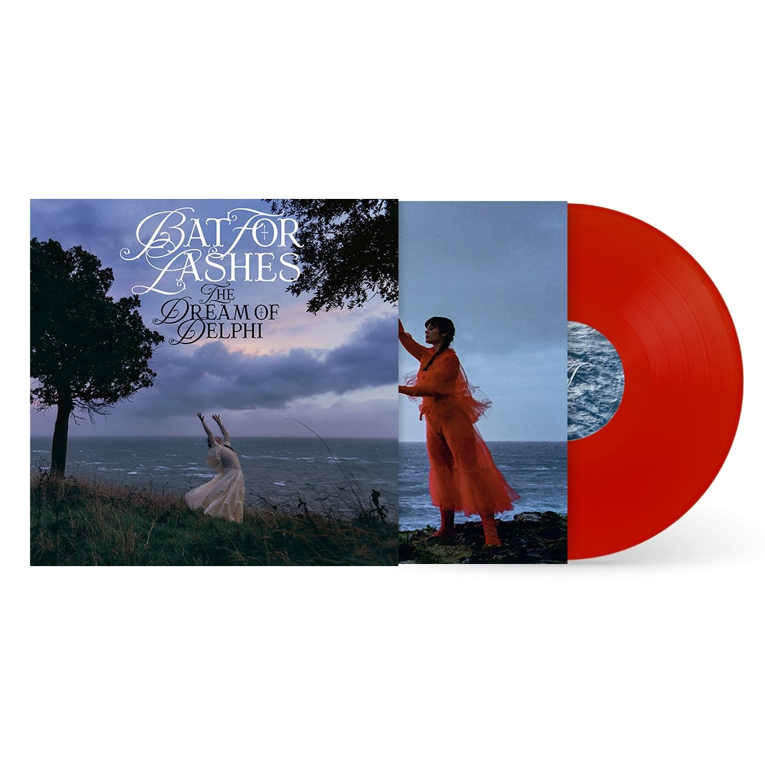 Bat For Lashes album cover and a red vinyl record shown.
