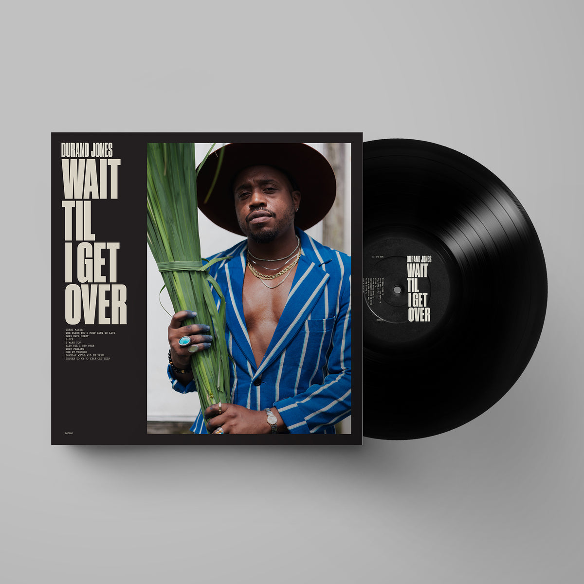 Vinyl record of Durand Jones’ “Wait Til I Get Over” album cover.