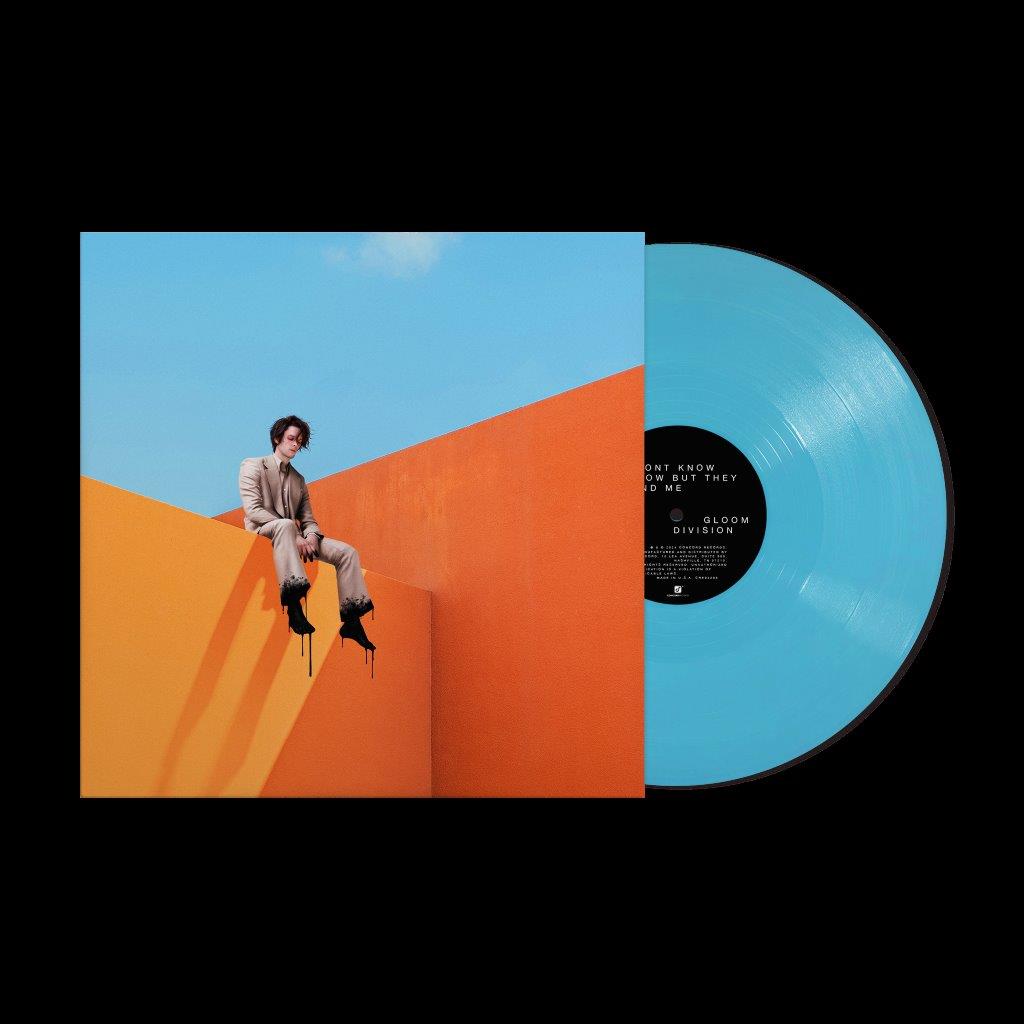 Blue vinyl LP of "I DONT KNOW HOW..." with a portrait cover.