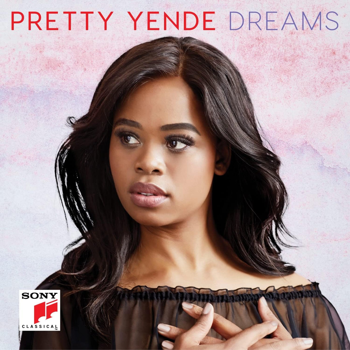 Pretty Yende's album cover: a woman with dark hair and a sheer black top.