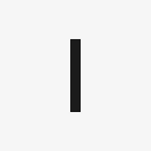 Black vertical rectangle centered on a white background.