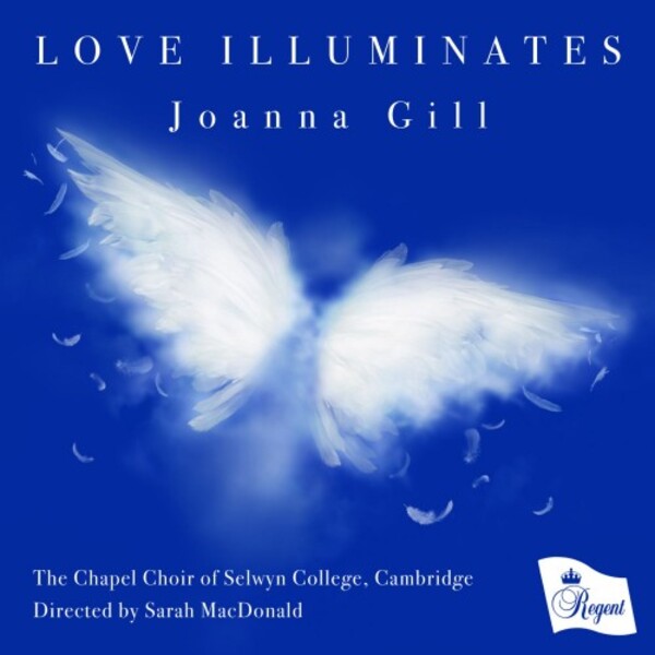 CD cover: blue background with white feathers and text, "Love Illuminates".