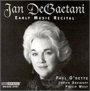 Black-and-white CD cover featuring a portrait of Jan DeGaetani against a black background.