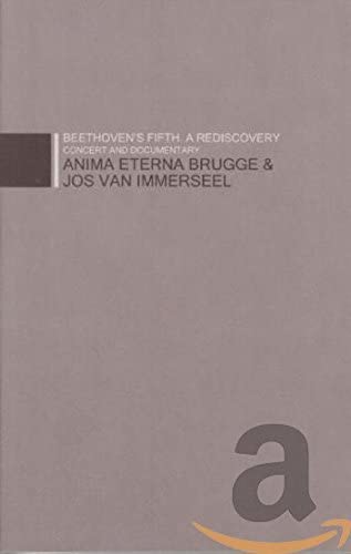 CD cover for Beethoven's Fifth, featuring text and a lowercase "a" logo.