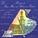 A piano key graphic with a tower image on a blue background CD cover.