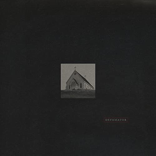 Vinyl record cover: grayscale image of a small church with text.