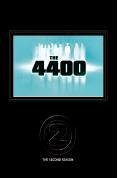 The image shows a DVD cover for "The 4400 - Complete 2nd Season" with a black background. Alt text: Black DVD cover with "The 4400" title on a blue screen.