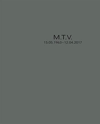 Dark gray cover with white text: "M.T.V. 15.05.1963 - 12.04.2017".