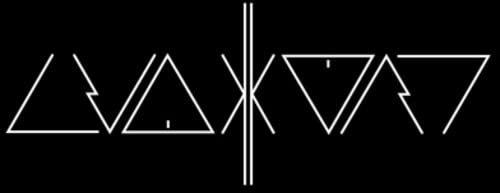 Black background with white geometric shapes forming the album art for "Akkord".