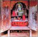 Blurry album cover with a statue in a shrine and text "Blue Planet - Masala".