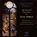 CD cover featuring a stained-glass window and text: "Kevin Oldham: Choral & Organ Music".