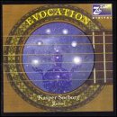 "CD cover art featuring a guitar sound hole with a purple, starry figure inside."
