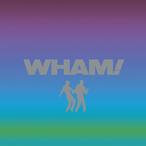 Wham! album cover with silhouetted figures against a gradient background.