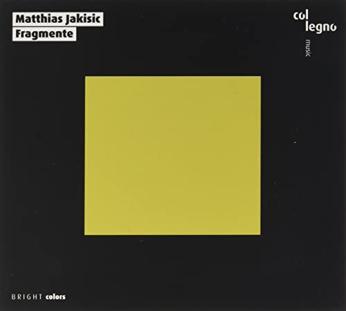 CD cover: black background with a large yellow square and text.