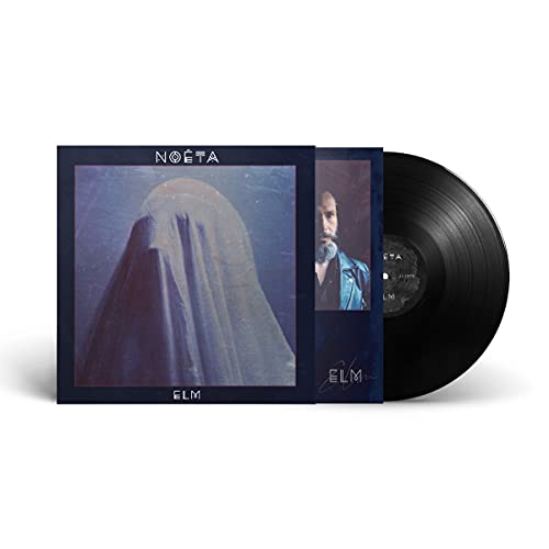 Noëta’s “Elm” vinyl record with a portrait of a man and ghostly figure.