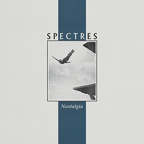 Vinyl record cover: "Nostalgia" by Spectres, featuring a falling figure.