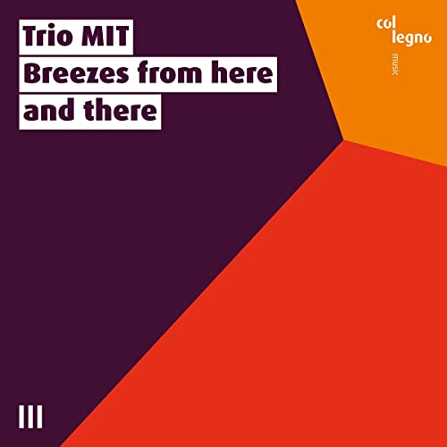 CD cover for Trio MIT’s “Breezes from here and there,” geometric design.
